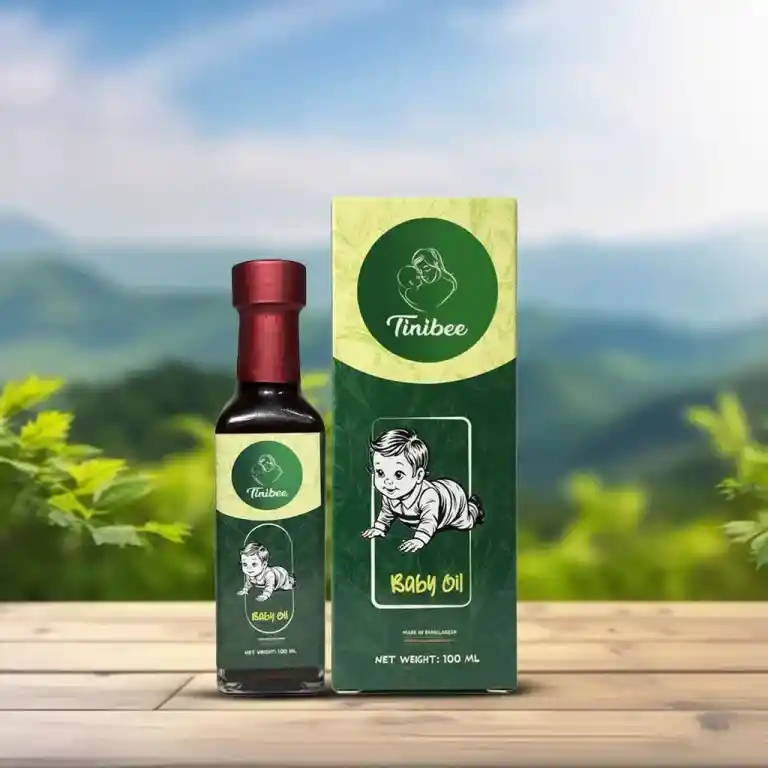 oil and baby picture